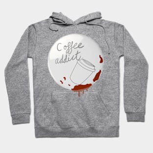 Coffee Addict - Badge style Hoodie